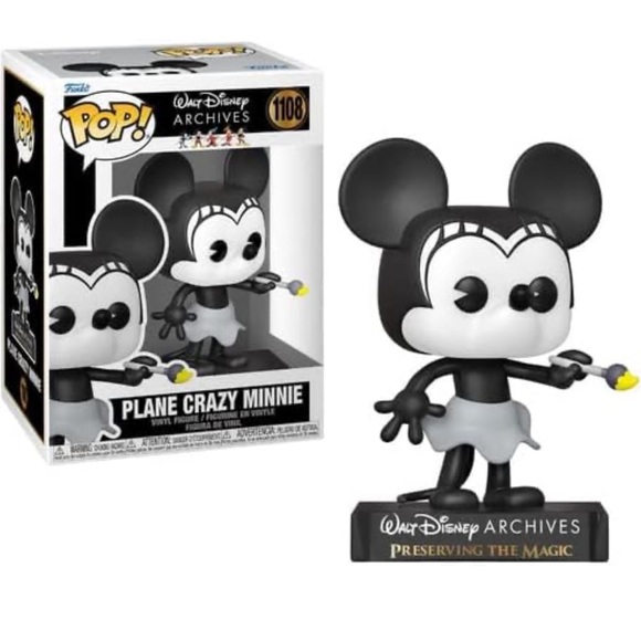 Funko POP Walt Disney Archives: Plane Crazy Minnie 1108 - Picture 4 of 4